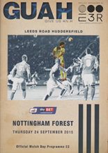 Huddersfield Town v Nottingham Forest 24-Sep-2015