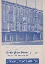 Leeds United v Nottingham Forest 26-Sep-1964