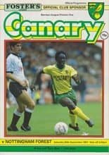 Norwich City v Nottingham Forest 26-Sep-1987