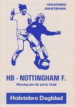 Holstebro v Nottingham Forest 30-Jul-1979