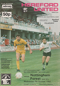 Hereford United v Nottingham Forest 07-Oct-1987
