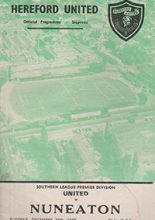 Hereford United v Nuneaton Borough 26-Dec-1967