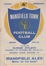 Mansfield Town v Oldham Athletic 23-Nov-1963