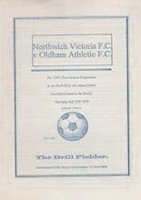 Northwich Victoria v Oldham Athletic 27-Jul-1995