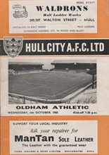 Hull City v Oldham Athletic 06-Oct-1965