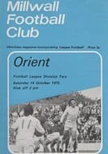 Millwall v Orient 14-Oct-1972