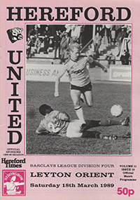 Hereford United v Leyton Orient 18-Mar-1989