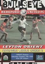 Hereford United v Leyton Orient 19-Oct-1996