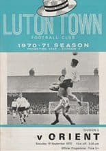 Luton Town v Leyton Orient 19-Sep-1970