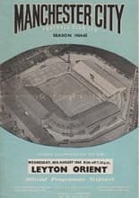 Manchester City v Leyton Orient 26-Aug-1964