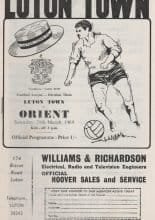 Luton Town v Leyton Orient 29-Mar-1969