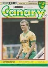 Norwich City v Oxford United 16-Mar-1988