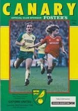 Norwich City v Oxford United 29-Nov-1986
