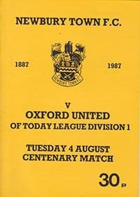 Newbury Town v Oxford United 04-Aug-1987