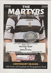 Merthyr Tydfil v Oxford City 11-Apr-2009