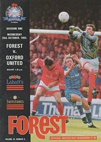 Nottingham Forest v Oxford United 20-Oct-1993