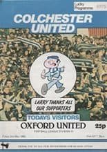 Colchester United v Oxford United 02-May-1980