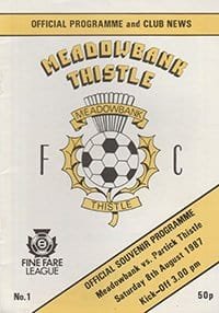 Meadowbank Thistle v Partick Thistle 08-Aug-1987