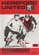 Hereford United v Peterborough United 16-Feb-1980
