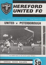 Hereford United v Peterborough United 24-Mar-1973