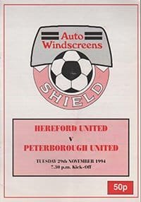 Hereford United v Peterborough United 29-Nov-1994