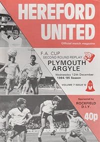 Hereford United v Plymouth Argyle 12-Dec-1984