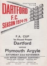 Dartford v Plymouth Argyle 23-Nov-1974