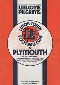 Luton Town v Plymouth Argyle 24-Sep-1975