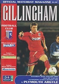 Gillingham v Plymouth Argyle 25-Jan-1997