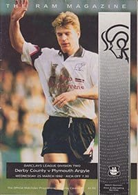 Derby County v Plymouth Argyle 25-Mar-1992