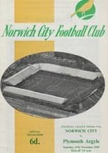 Norwich City v Plymouth Argyle 27-Nov-1965