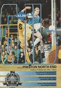 Gillingham v Preston North End 13-Sep-1994