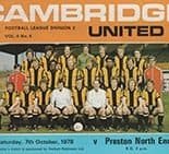 Cambridge United v Preston North End 07-Oct-1978