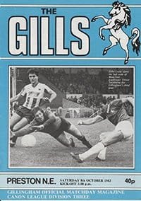 Gillingham v Preston North End 08-Oct-1983
