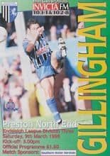 Gillingham v Preston North End 09-Mar-1996