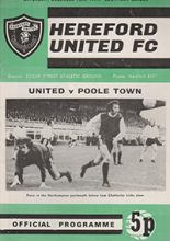 Hereford United v Poole Town 18-Dec-1971