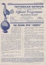 Tottenham Hotspur v Portsmouth 04-Sep-1957