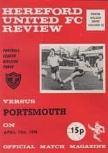 Hereford United v Portsmouth 15-Apr-1978