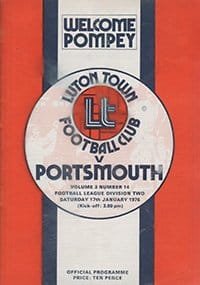 Luton Town v Portsmouth 17-Jan-1976