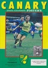 Norwich City v Portsmouth 25-Feb-1987