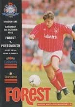 Nottingham Forest v Portsmouth 02-Oct-1993