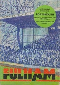 Fulham v Portsmouth 03-Sep-1983
