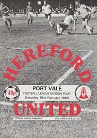Hereford United v Port Vale 19-Feb-1983