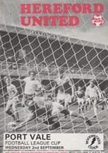 Hereford United v Port Vale 02-Sep-1981