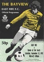 East Fife v Queen of the South 12-Sep-1987