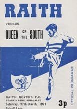 Raith Rovers v Queen of the South 27-Mar-1971