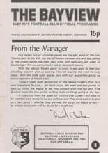 East Fife v Queen's Park 15-Nov-1980