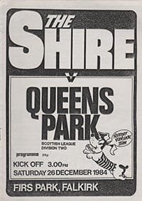 East Stirling v Queen's Park 26-Dec-1984