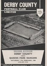 Derby County v Queens Park Rangers 17-Feb-1968