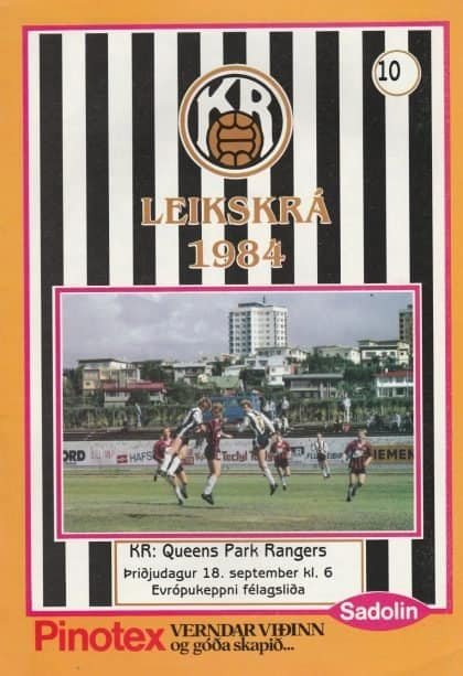 KR Reykjavik v Queens Park Rangers   18-Sep-1984